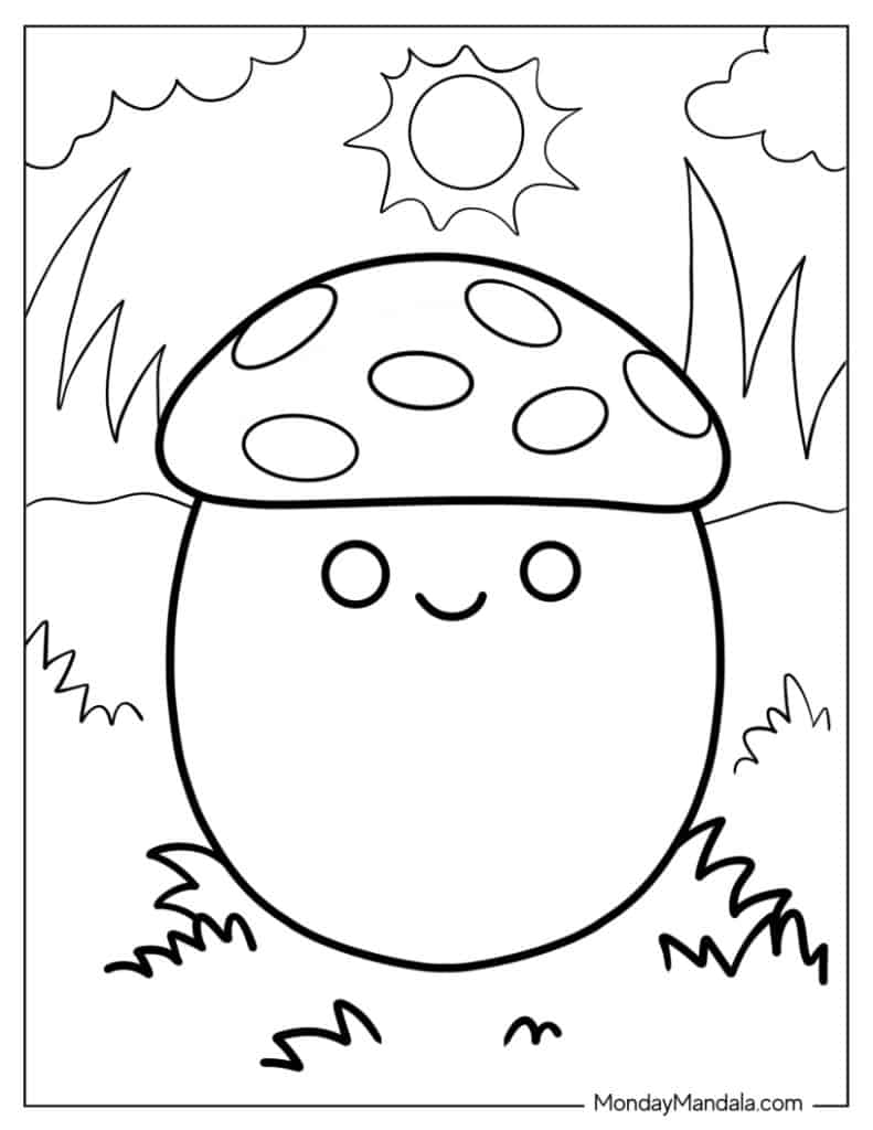 Squishmallow coloring pages free pdf printables