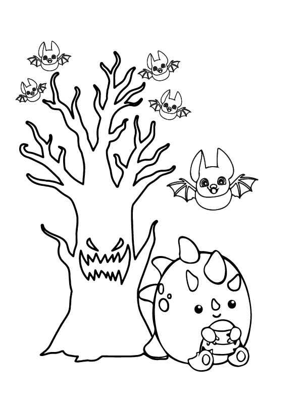 Halloween squishmallow coloring pages printable for free download