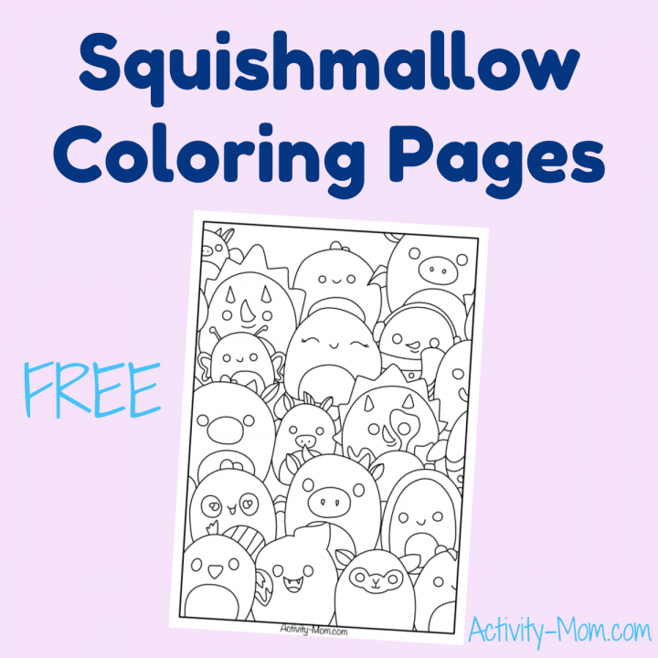 Squishmallows coloring pages for kids