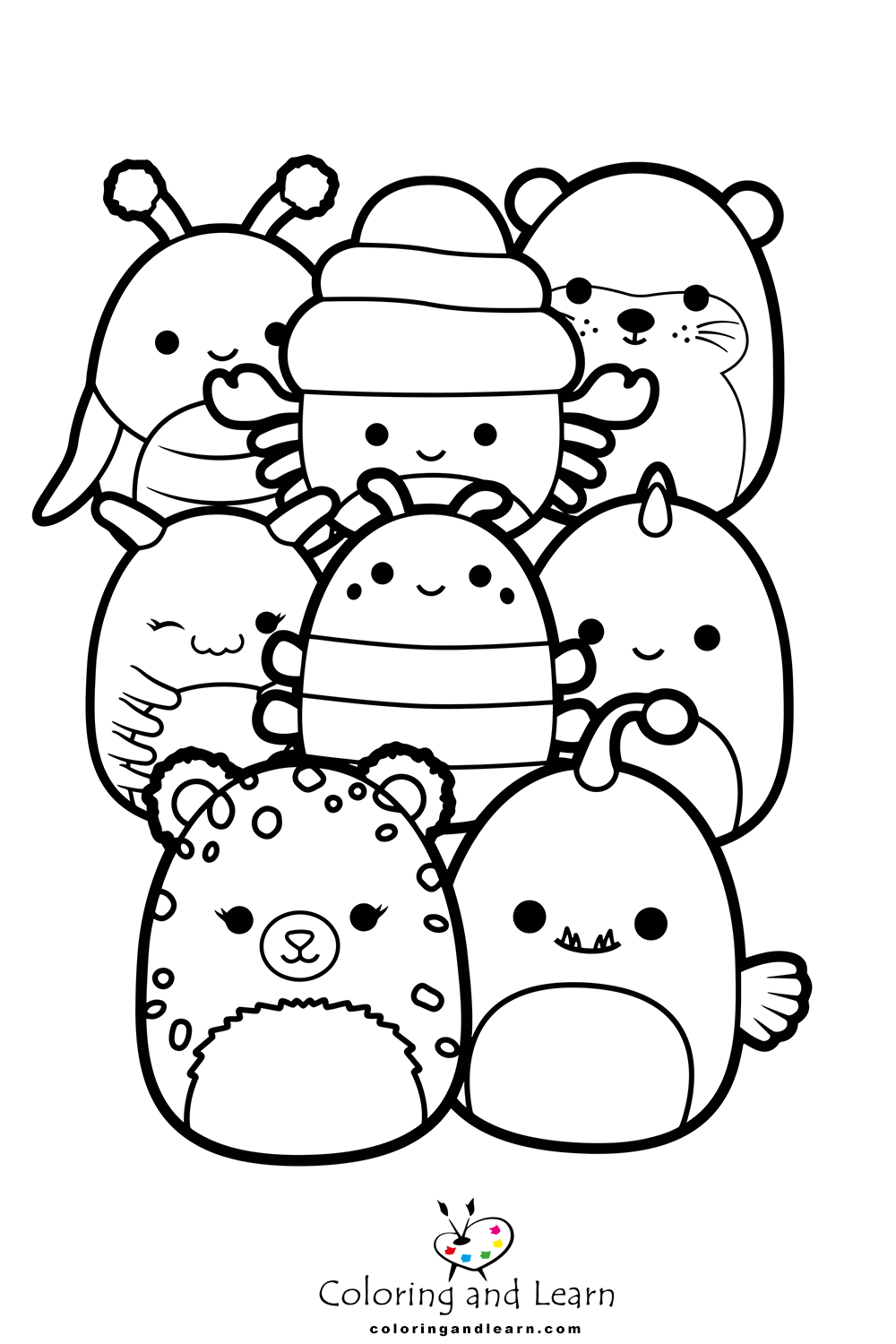 Squishmallows coloring pages