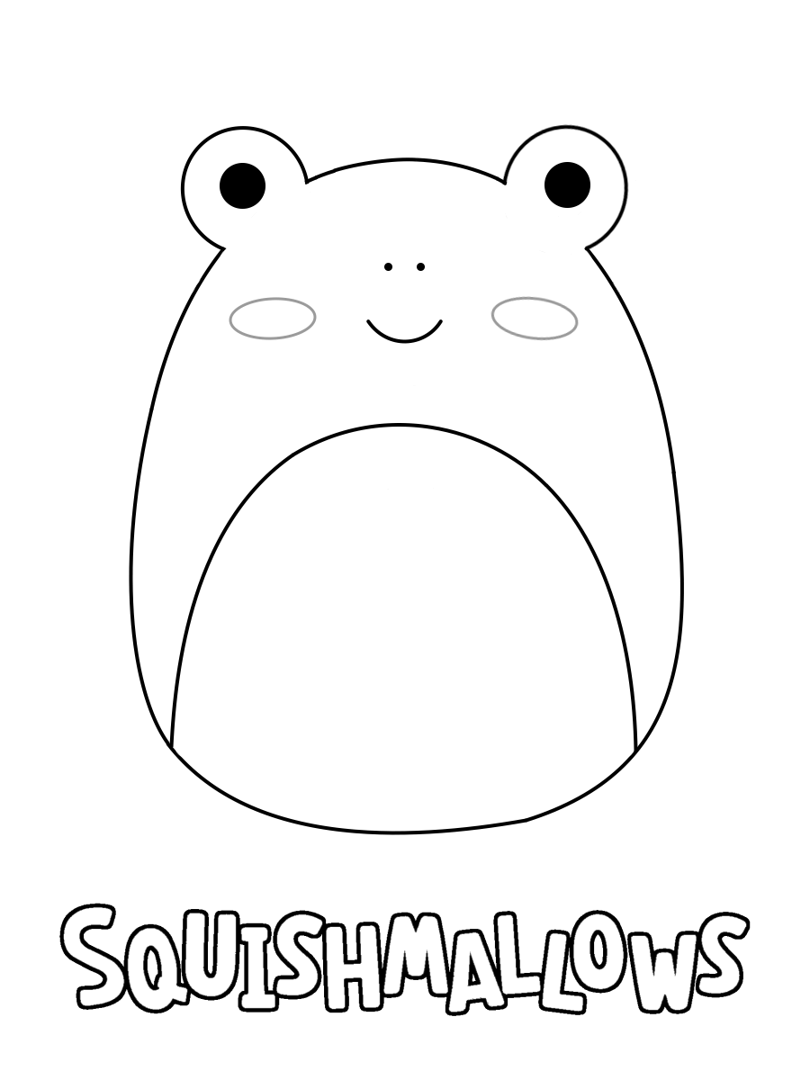 Squishmallow coloring pages print and color