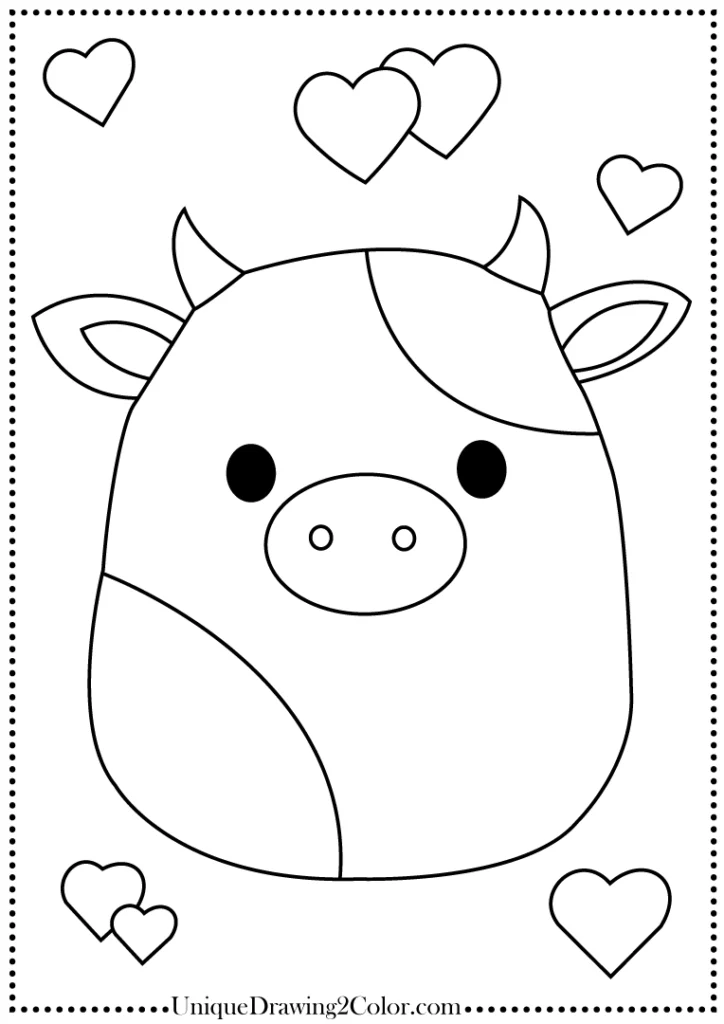 Squishmallow coloring pages free printable