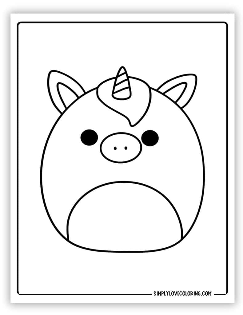 Squishmallow coloring pages free pdf printables