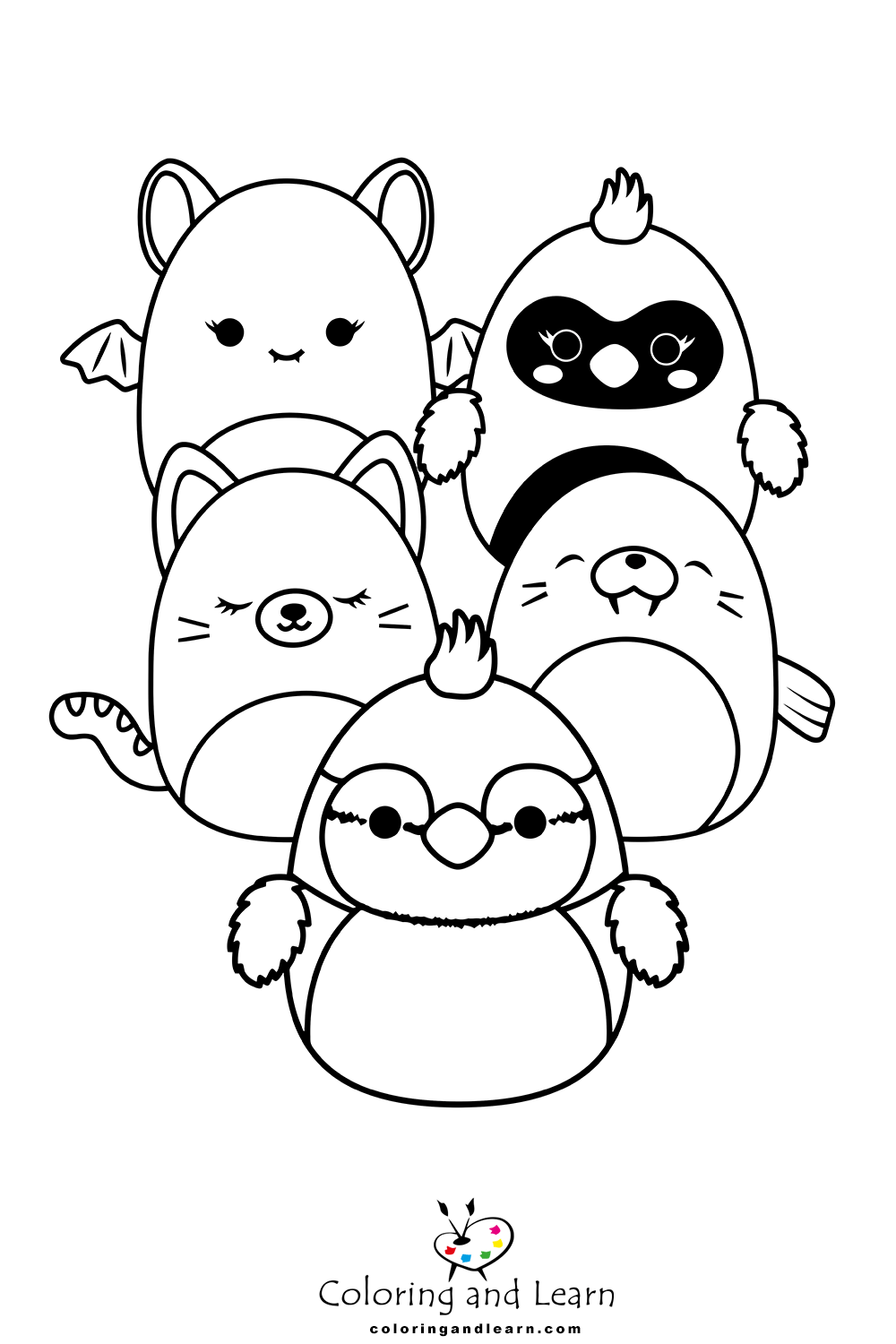 Squishmallows coloring pages