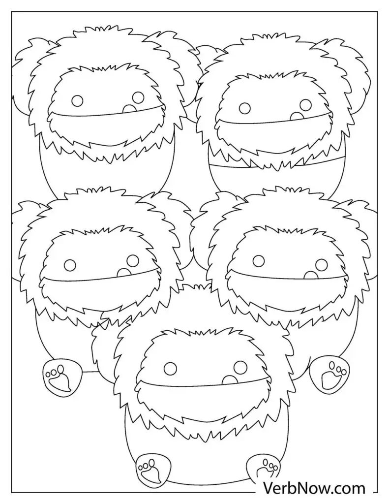 Free squishmallows coloring pages book for download printable pdf