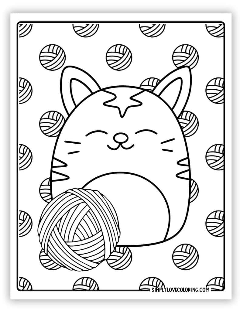 Squishmallow coloring pages free pdf printables