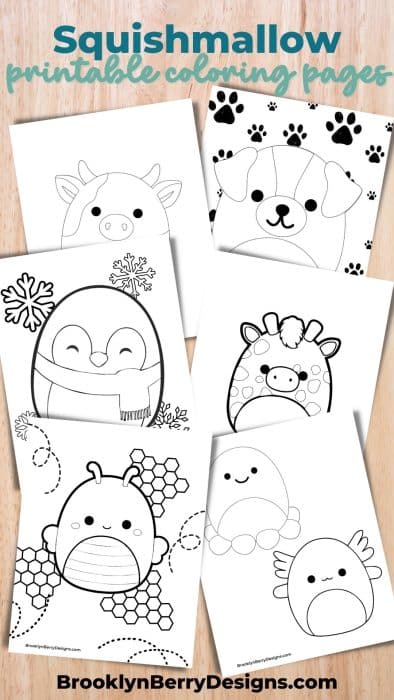 Squishmallow coloring pages