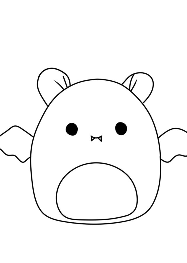 Halloween squishmallow coloring pages