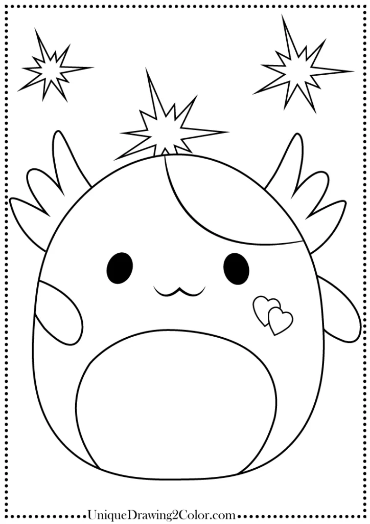 Squishmallow coloring pages free printable