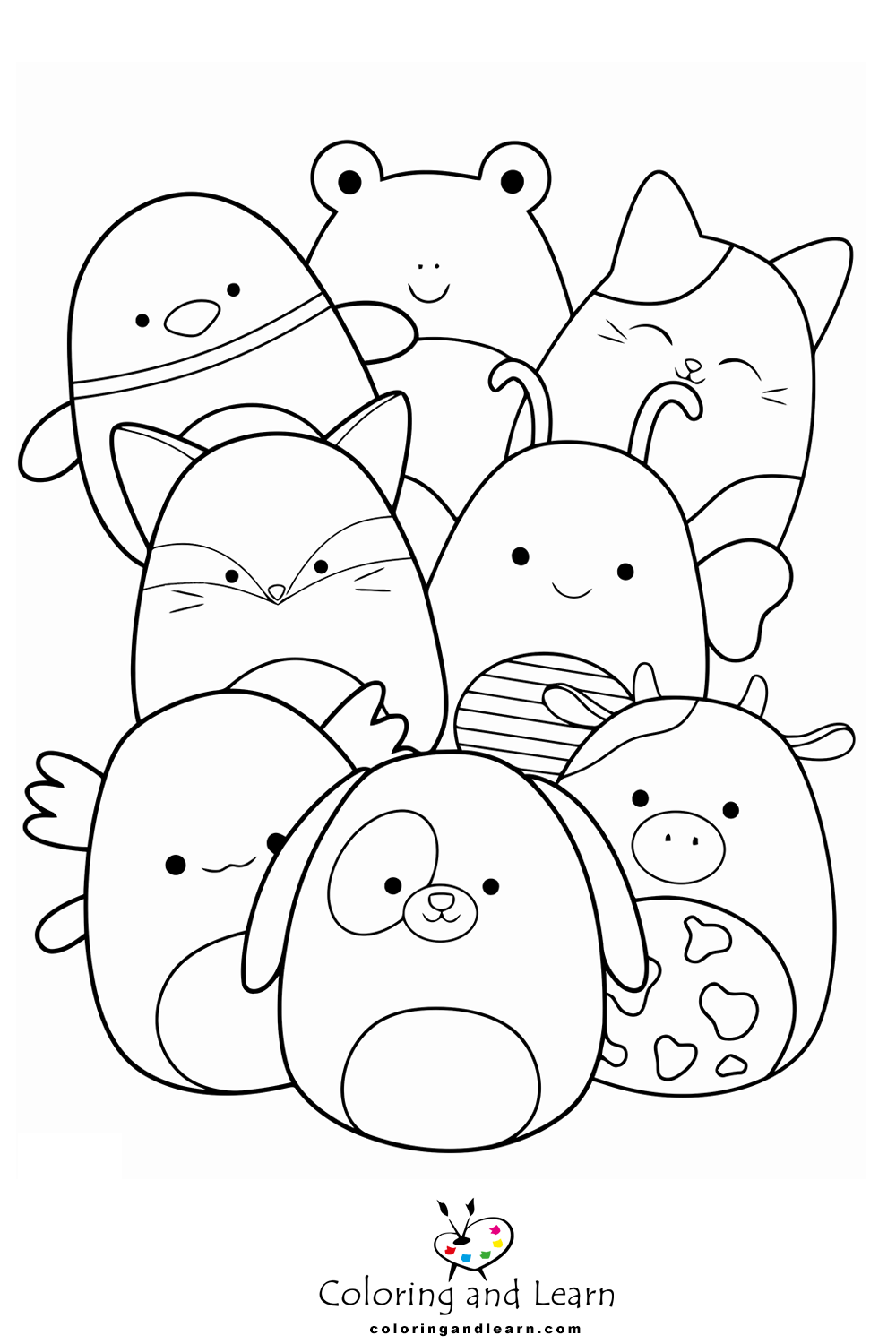 Squishmallows coloring pages