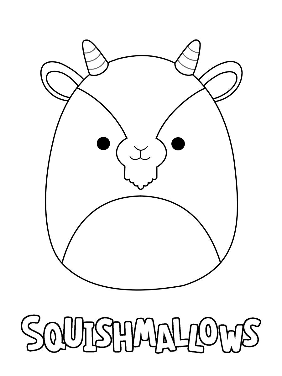 Squishmallow coloring pages print and color