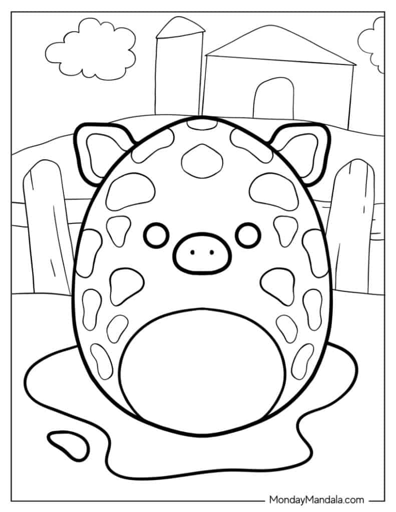 Squishmallow coloring pages free pdf printables