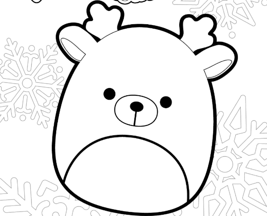 Squishmallow coloring pages