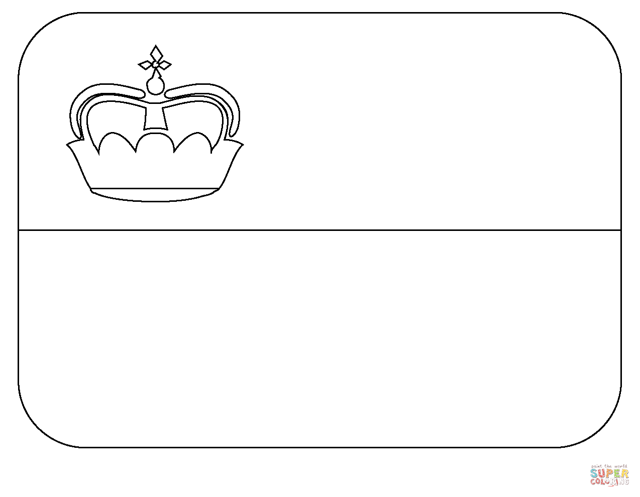 Flag of liechtenstein emoji coloring page free printable coloring pages