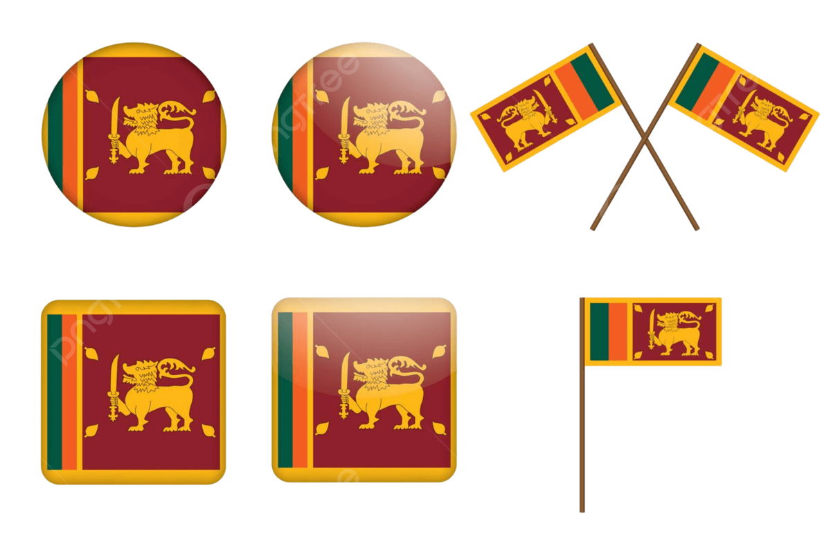 Flag of sri lanka png vector psd and clipart with transparent background for free download