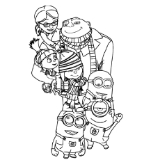 Top despicable me coloring pages for your naughty kids