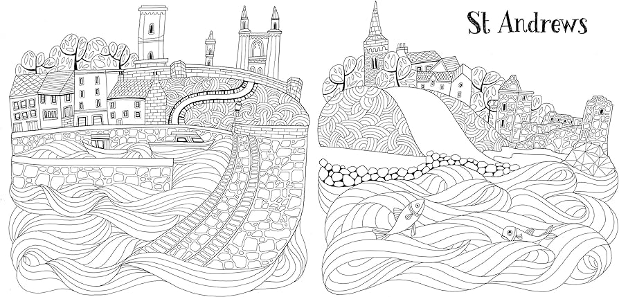 The scottish coastal colouring book muldoon eilidh books