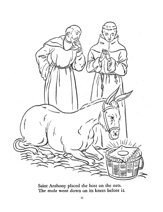 The legend of st anthony the fishes and the mule