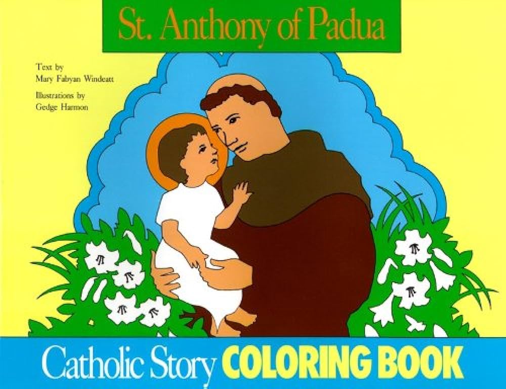 St anthony of padua coloring book mary fabyan windeatt books