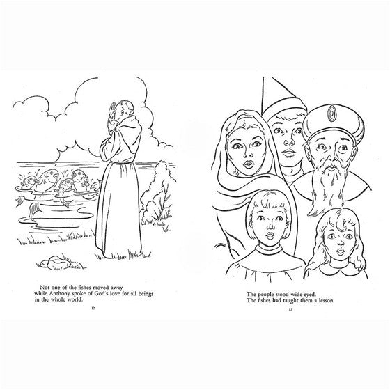 The legend of st anthony coloring book â mary immaculate queen center
