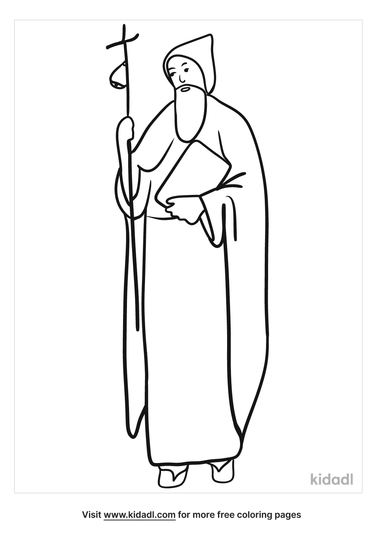 Free saint anthony the abbot coloring page coloring page printables