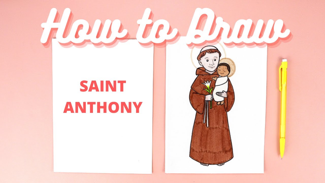St anthony coloring pages and drawing