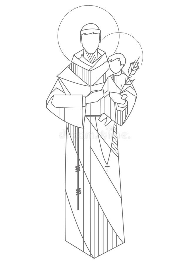 Saint anthony stock illustrations â saint anthony stock illustrations vectors clipart