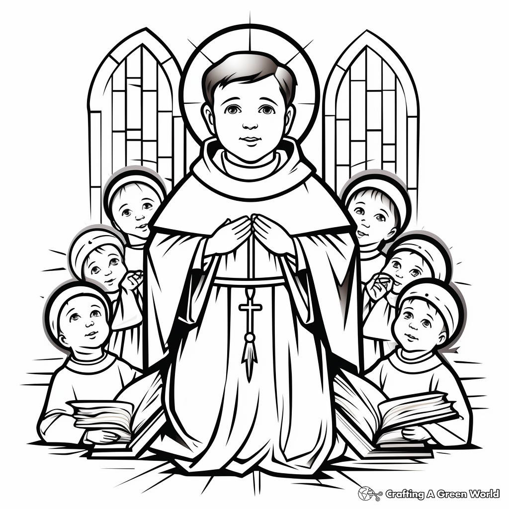 All saints day coloring pages