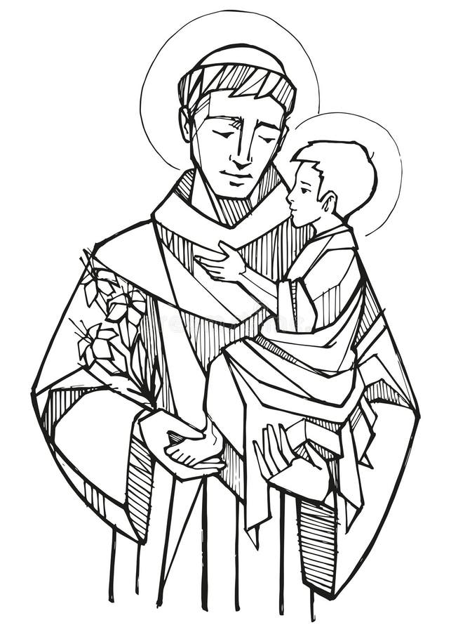 Saint anthony padua stock illustrations â saint anthony padua stock illustrations vectors clipart