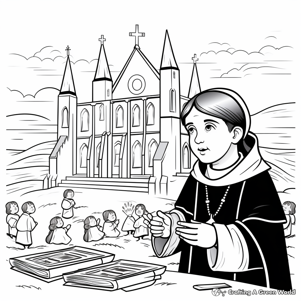 All saints day coloring pages