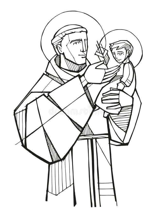 Saint anthony stock illustrations â saint anthony stock illustrations vectors clipart