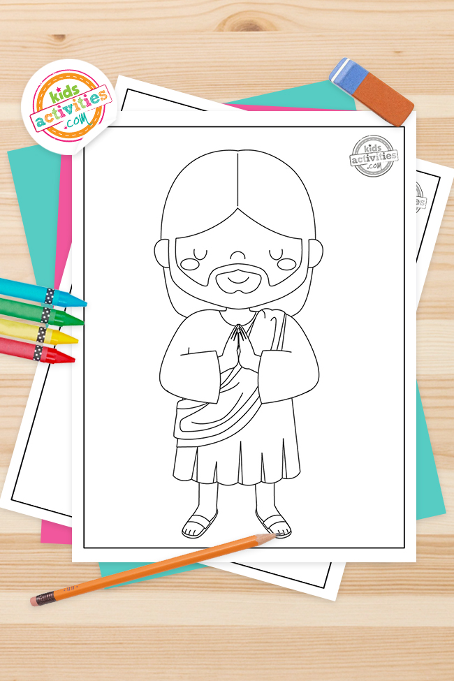 Free printable jesus coloring pages kids activities blog