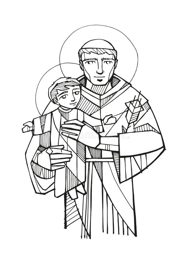 Saint anthony stock illustrations â saint anthony stock illustrations vectors clipart