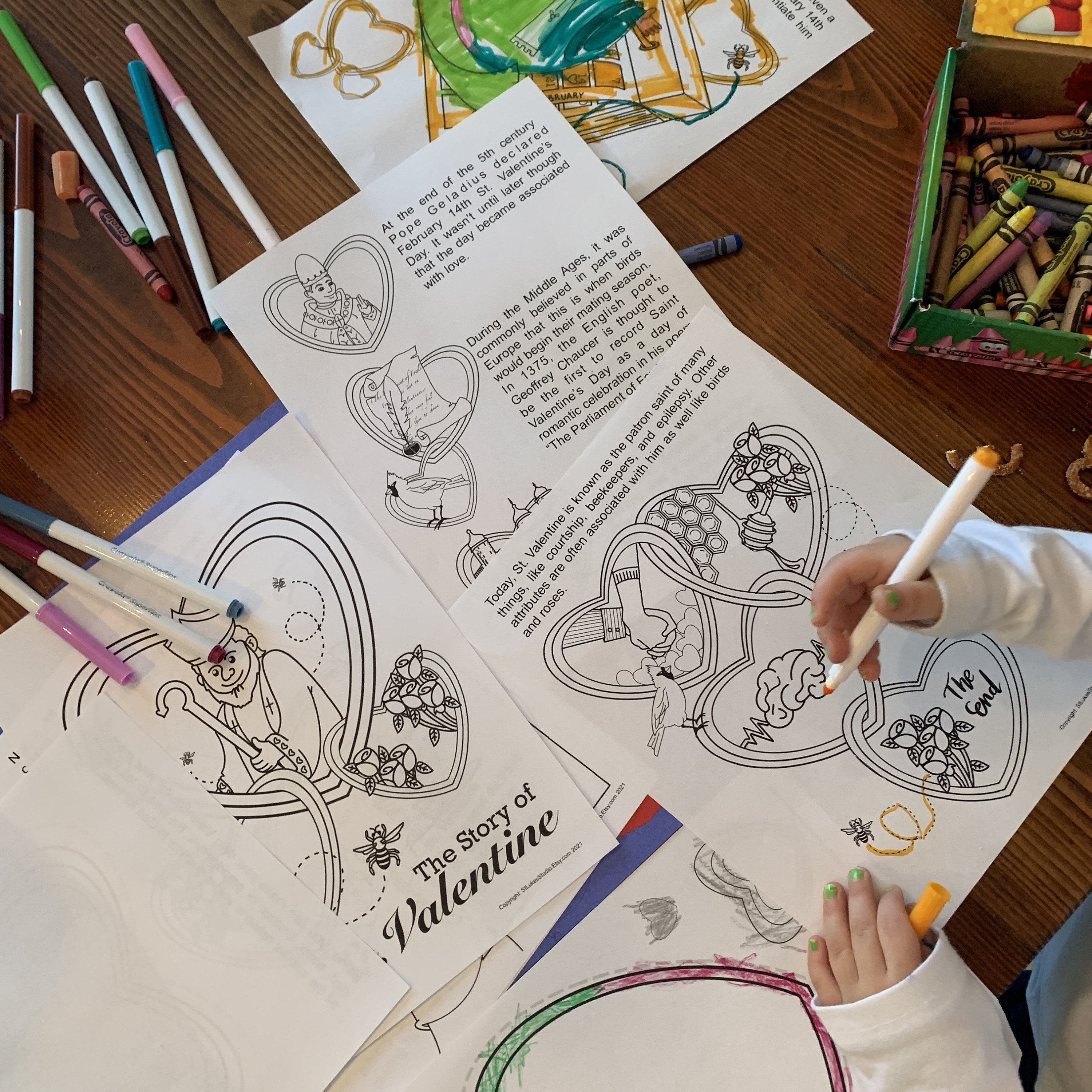 St anthony of padua coloring page for catholic kids digital download print yourself and color download now