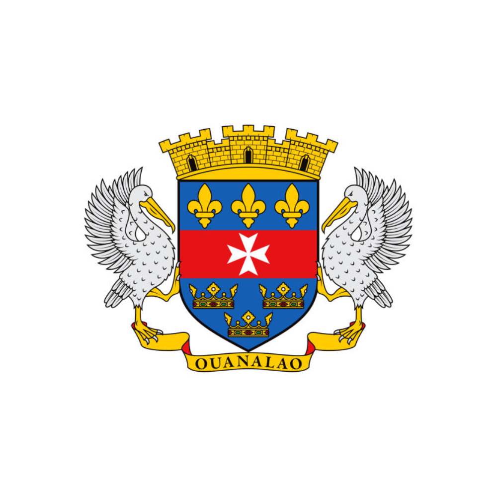 Saint barthelemy flag hot spot national flag coat of arms