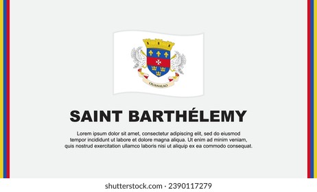 Flag saint barthelemy stock photos