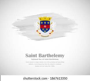 National flag saint barthelemy abbreviated bl stock illustration