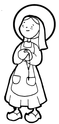 Saint bernadette coloring pages coloring pages pãginas para colorear artesanãas catãlicas santa bernardita