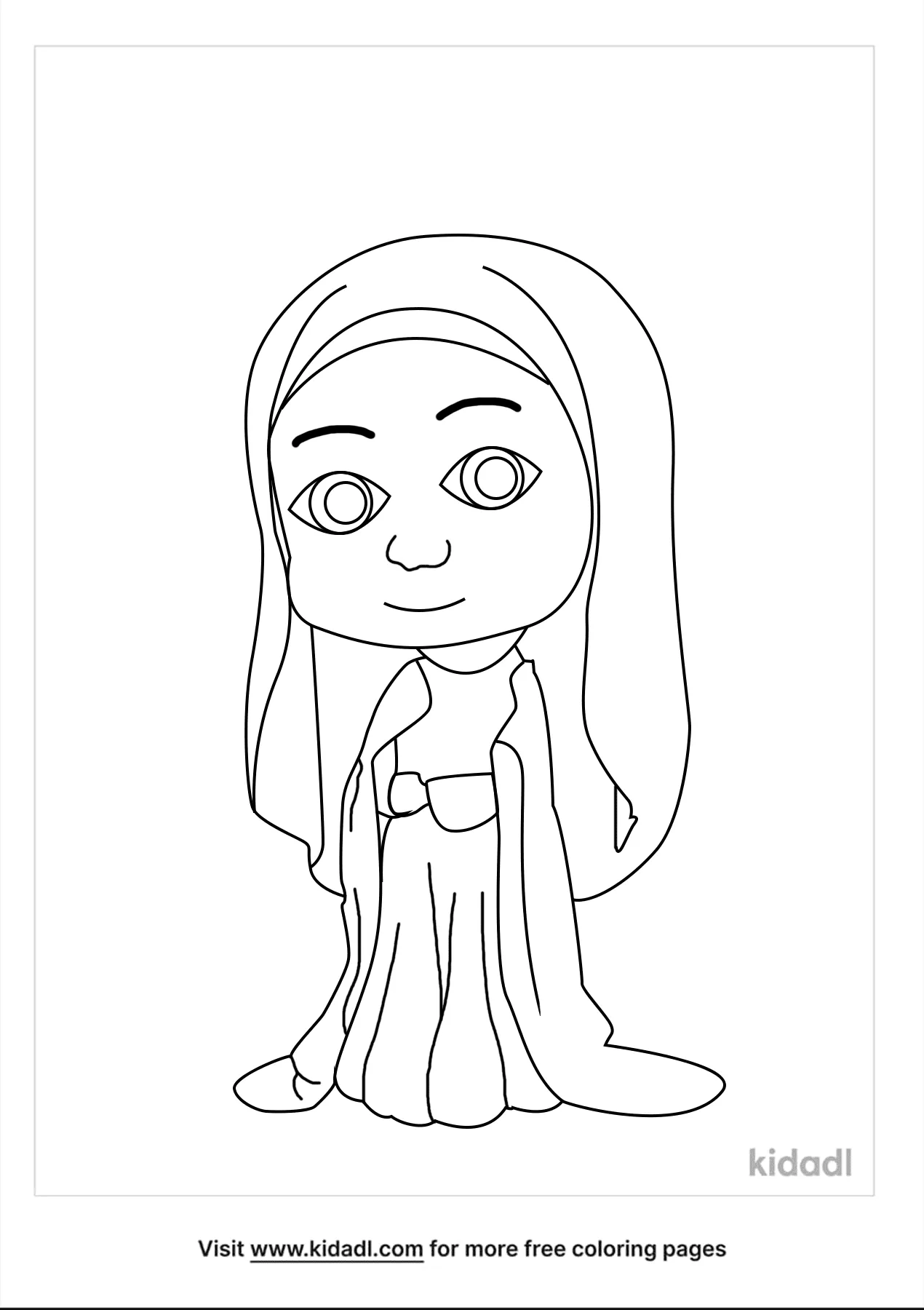 Free st bernadette coloring page coloring page printables