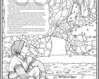 Saint bernadette coloring pages download now