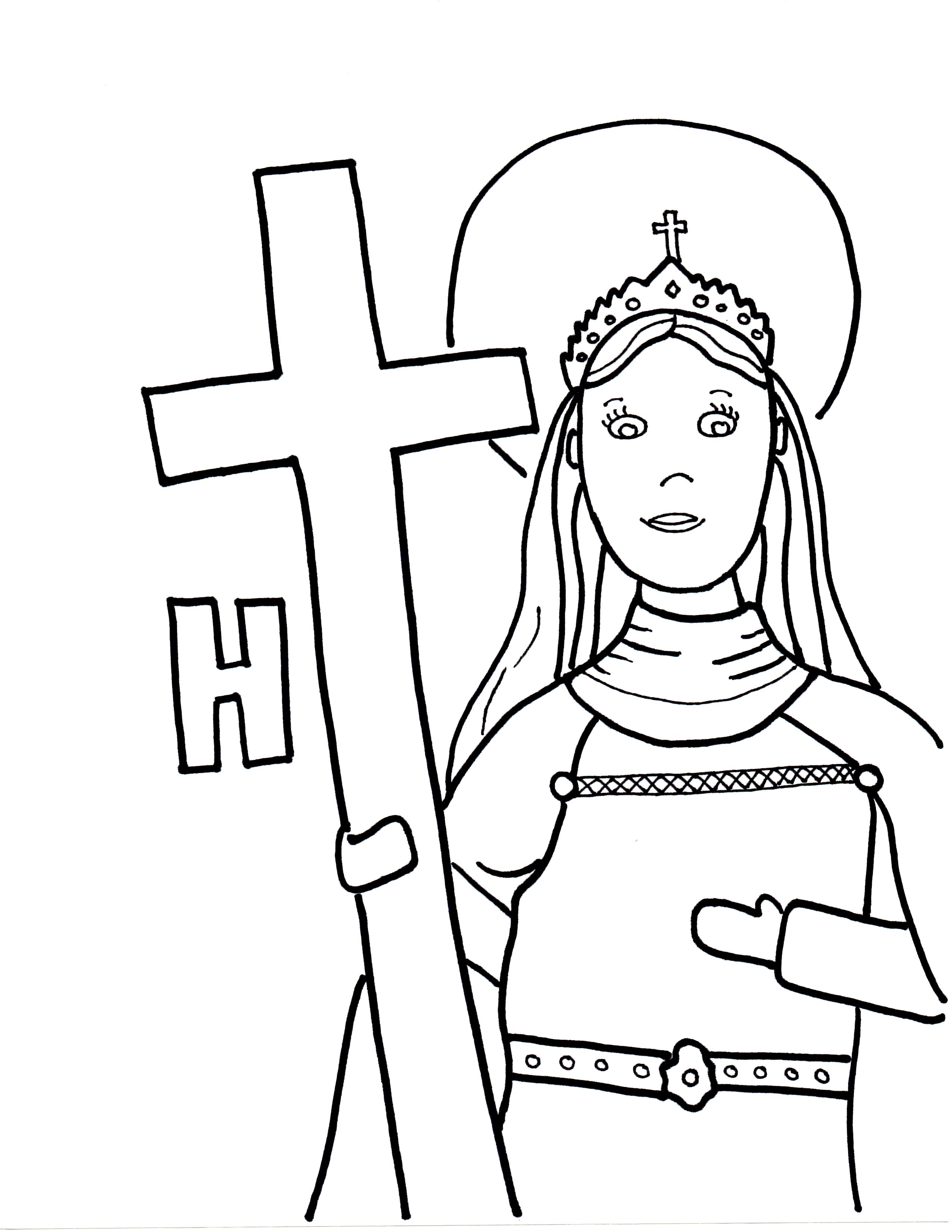 Coloring pages saints to color page