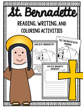 Saint bernadette by countless smart cookies tpt