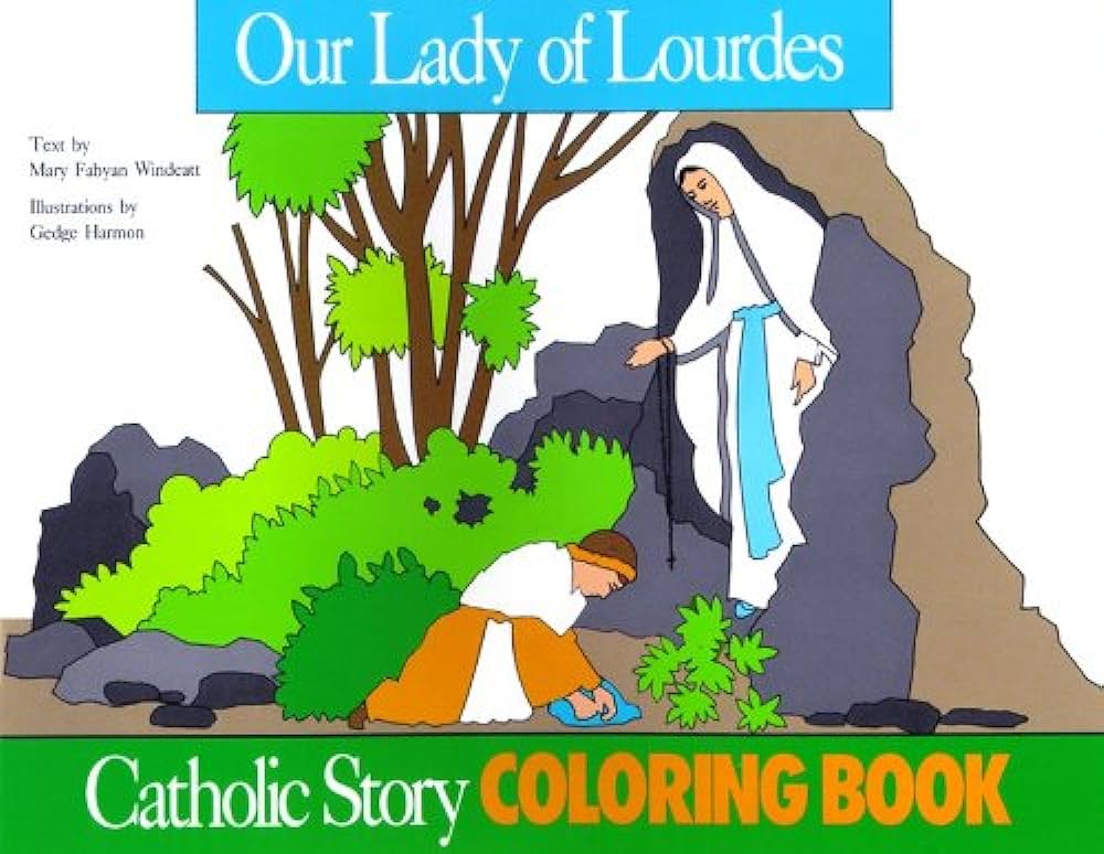 Our lady of lourdes coloring book mary fabyan windeatt gedge harmon books