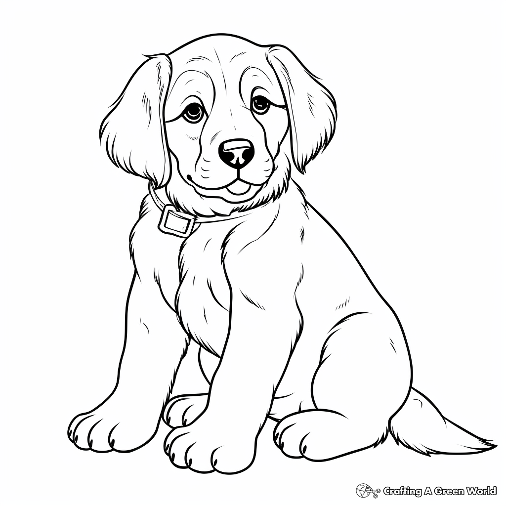 St bernard coloring pages