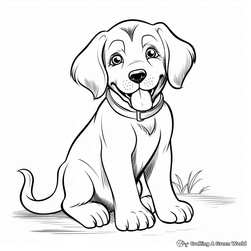 St bernard coloring pages