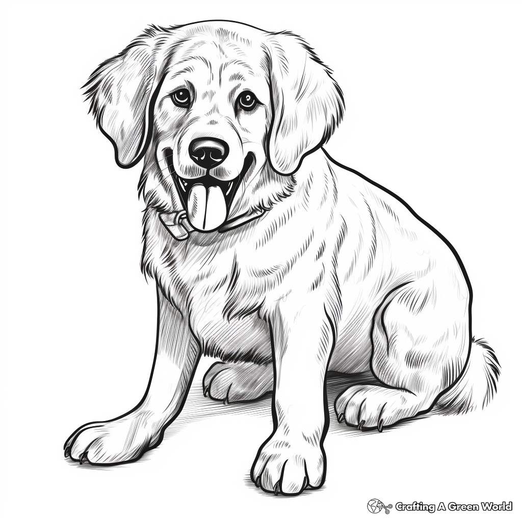 St bernard coloring pages