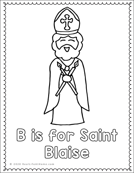 Letter b â catholic letter of the week worksheets and coloring pages