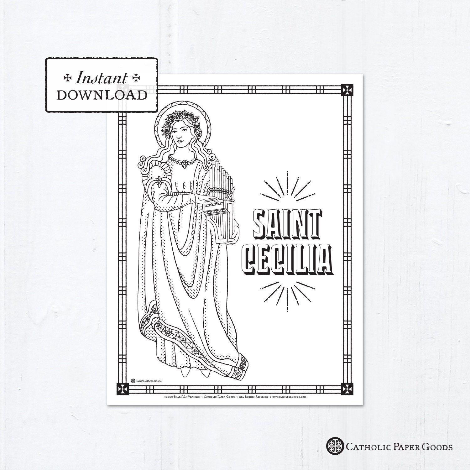 Catholic coloring page