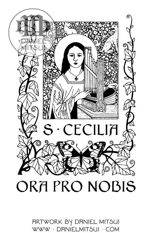 St cecilia print by daniel mitsui