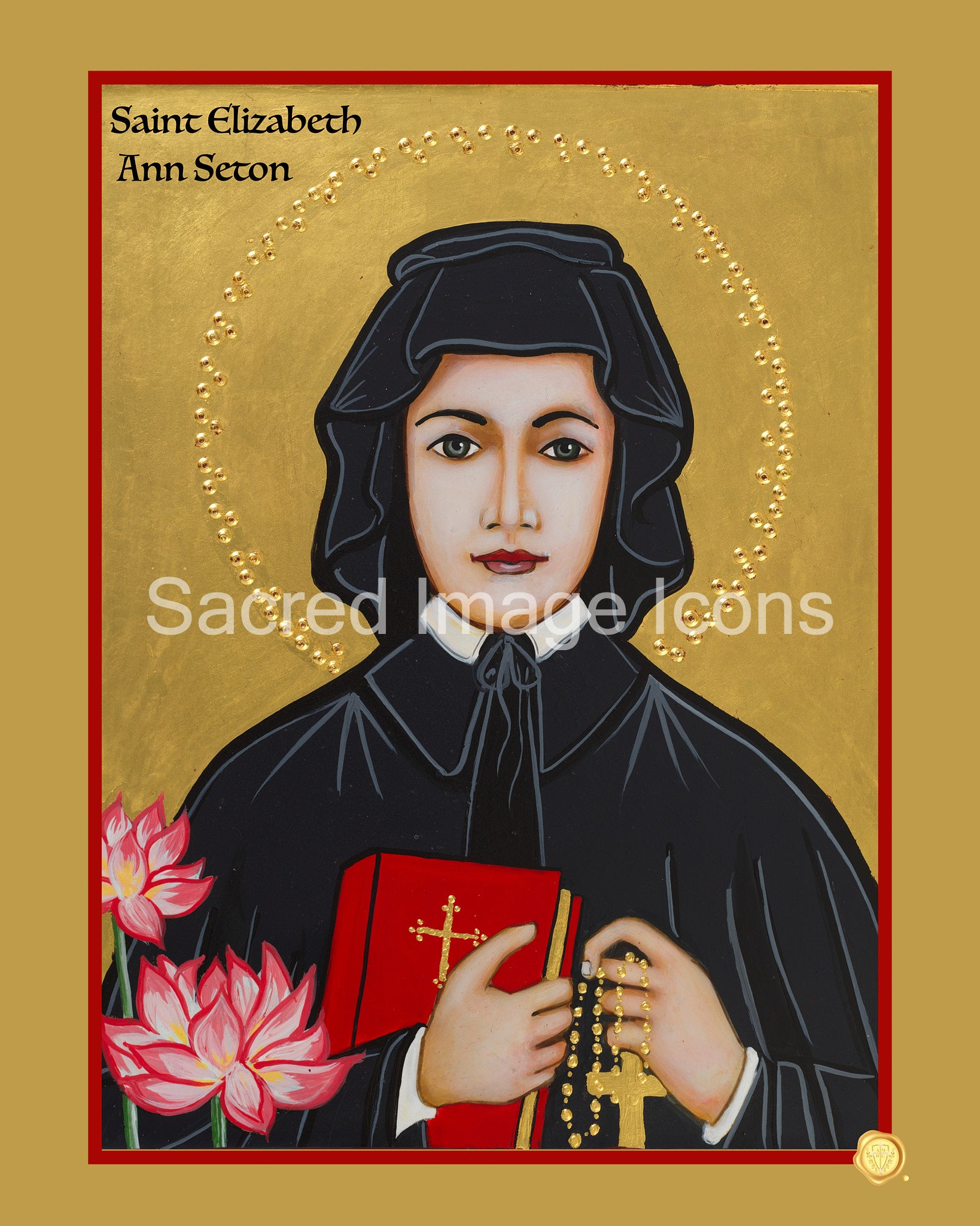 Saint elizabeth ann seton icon print